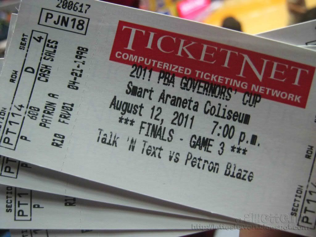 PBA 2011 Finals Tickets