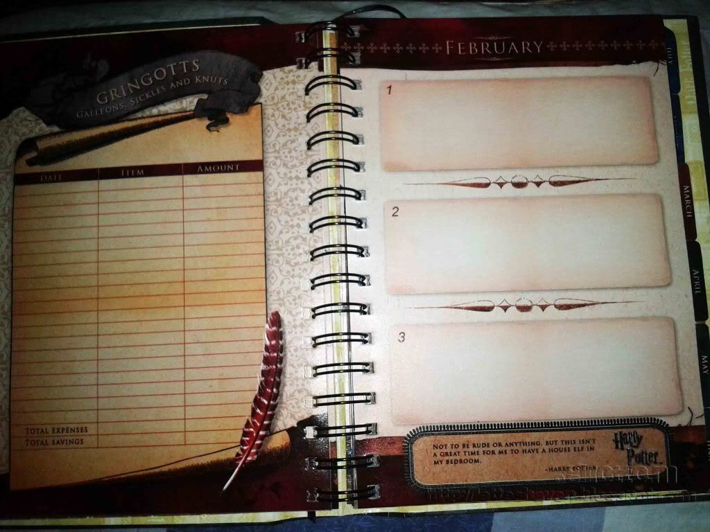 Harry Potter 2012 Planner