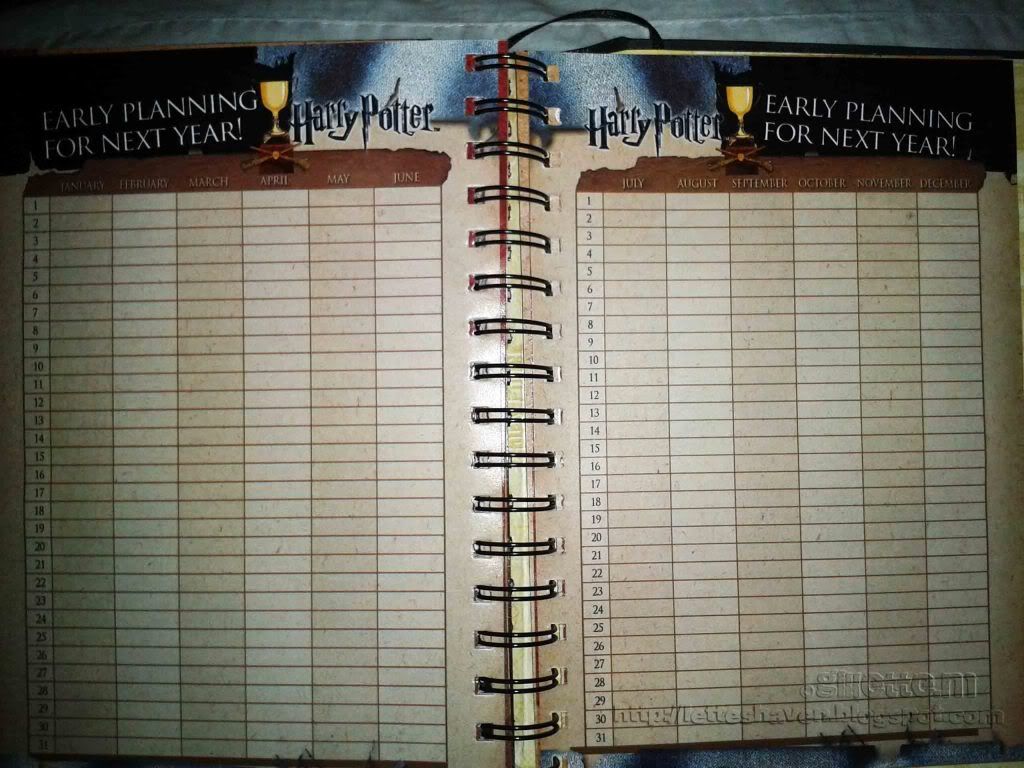 Harry Potter 2012 Planner