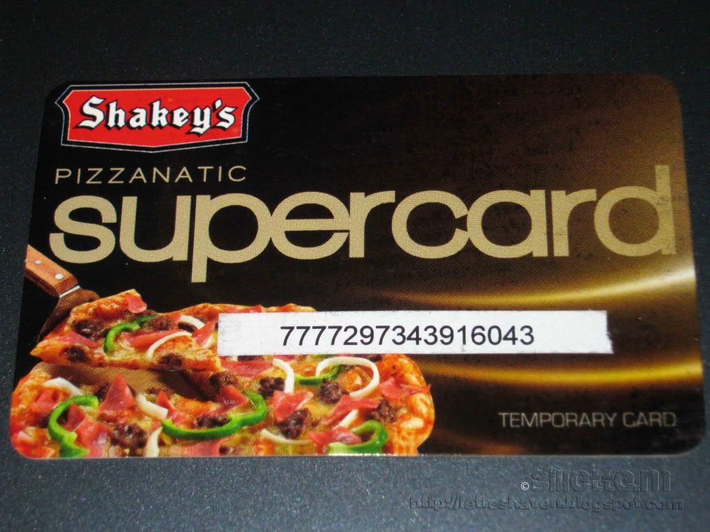 Shakey's Pizzanatic SuperCard