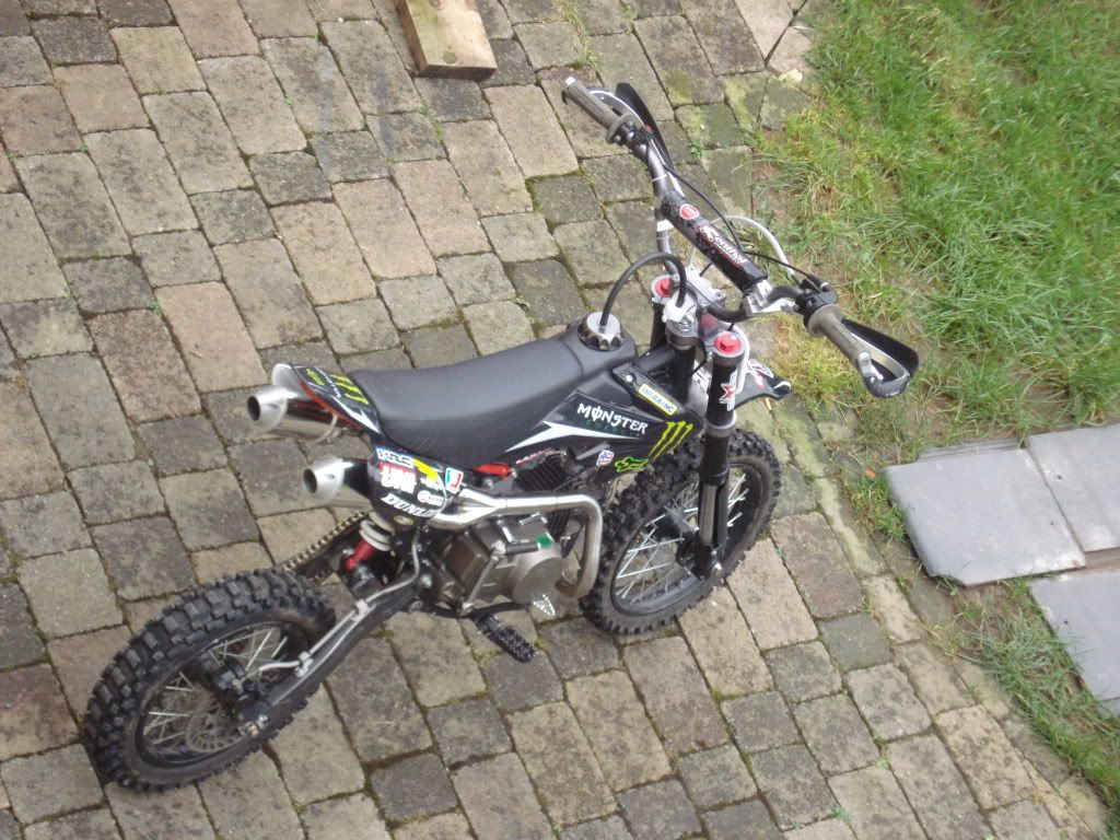 pit bike dual exhaust