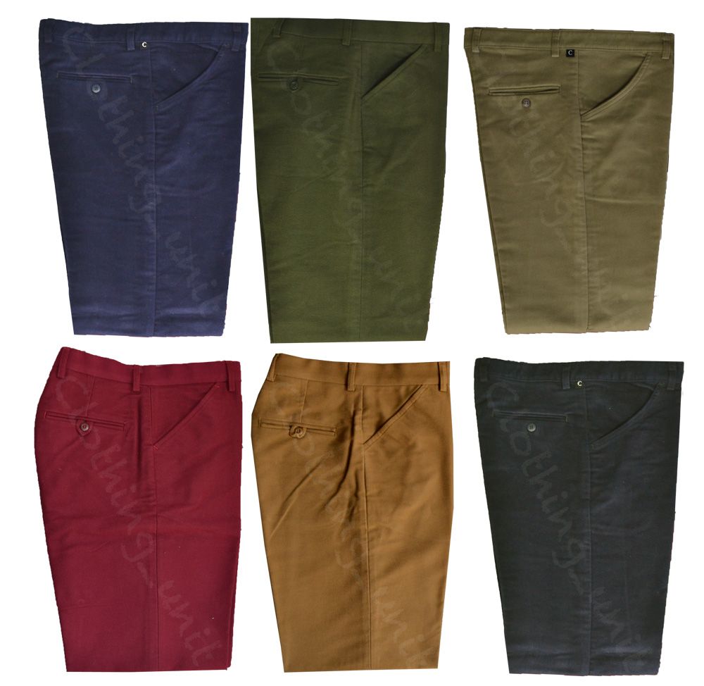 Mens Moleskin Trousers Country Wear Carabou Hunting Fishing Walking