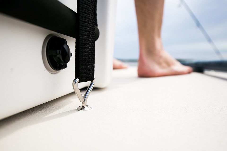 Cooler tie downs Dedicated To The Smallest Of Skiffs