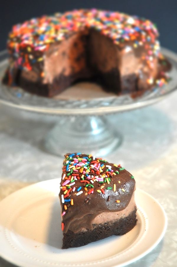 triple chocolate ice cream cake!