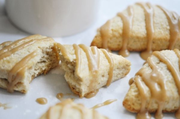 brown sugar scones via Sugar + Butter!