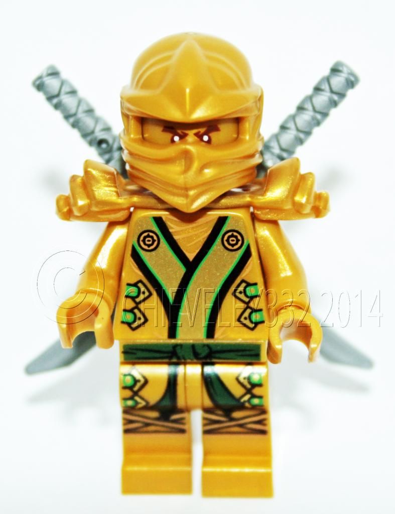 Lego Ninjago Ninja 70503 70505 Lloyd Golden Ninja + Silver Grey Swords ...