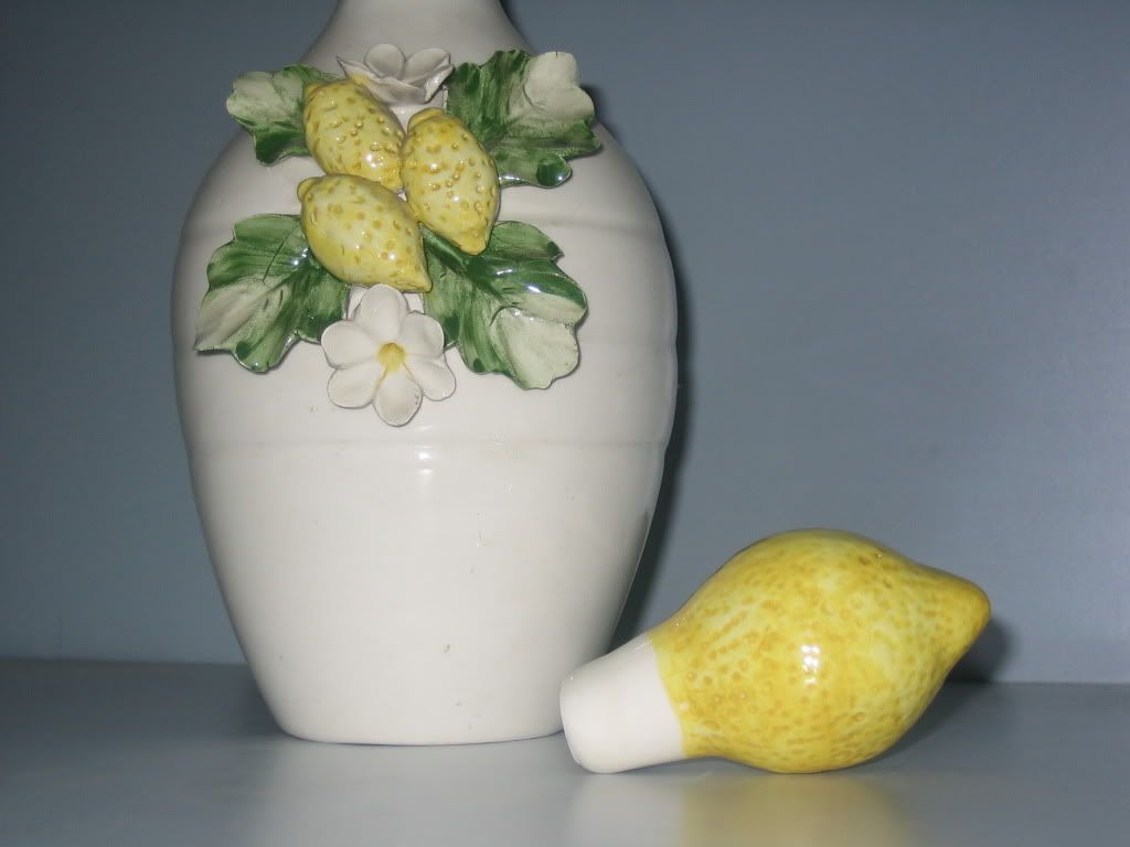 Bottiglia da limoncello in ceramica di vietri sul mare decorata a ... Ceramica vietrese