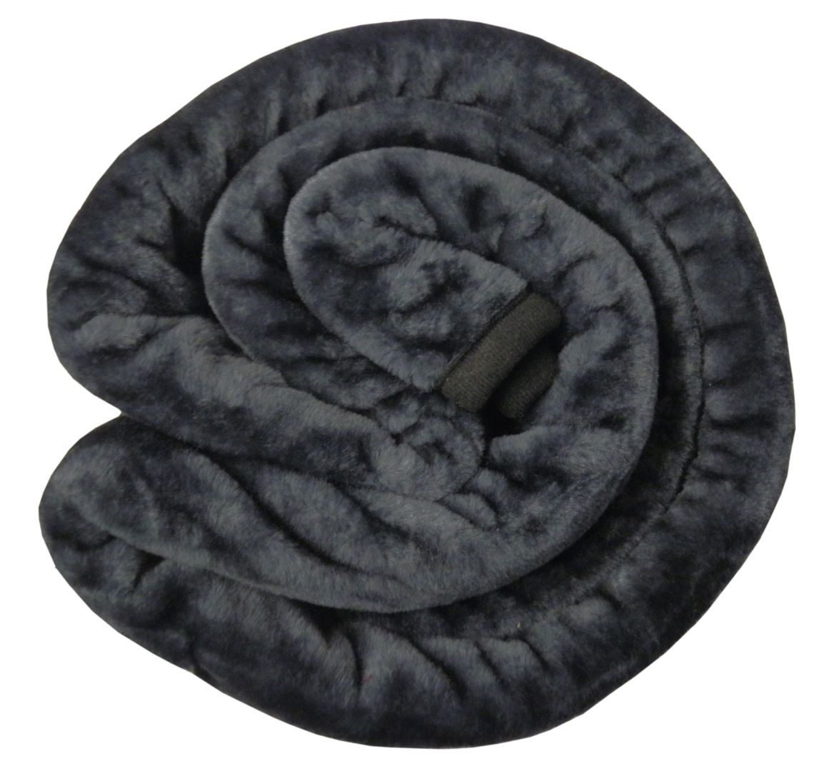X LARGE Black Mink FUR Blanket Sofa Bed Throw 200x240