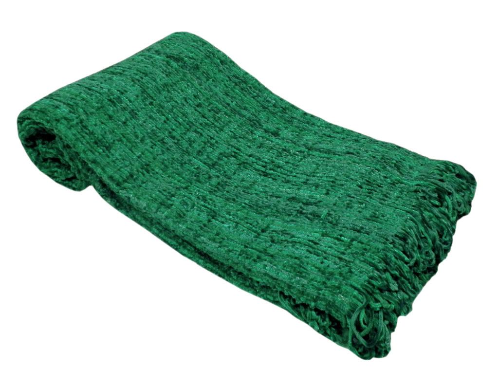 LARGE Luxury Teal Green Chenille Sofa / Bed Throw 152x203cm | eBay