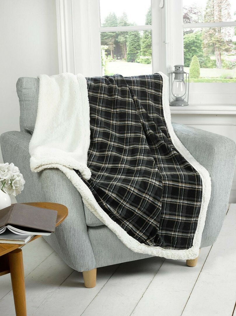 Bed Throw LARGE SOFT /& WARM Sherpa Teddy Bear Fleece FUR Sunggly Blanket Sofa
