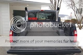 Exhaust stacks with tonneau cover - TractorByNet