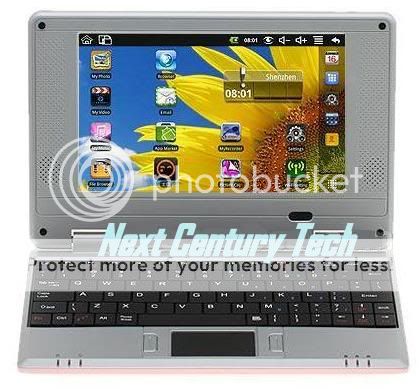 New Cheap Pink White Red Mini Laptop Netbook Android 2 2 Notebook Computer PC