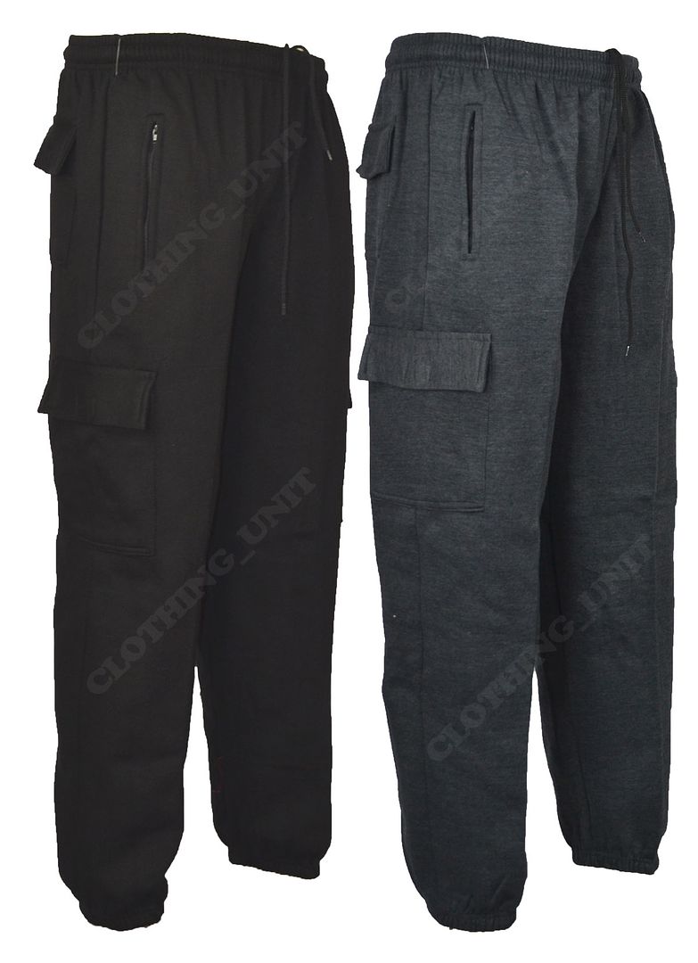 J1 Mens Cargo Combat Jogging Bottoms Trousers Elasticated Tracksuit ...