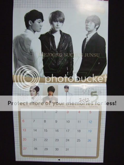 JYJ wall paper calendar (big size)