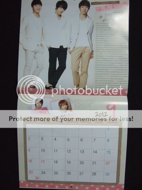   it is a different picture p er month 3 jaejoong wall paper calendar