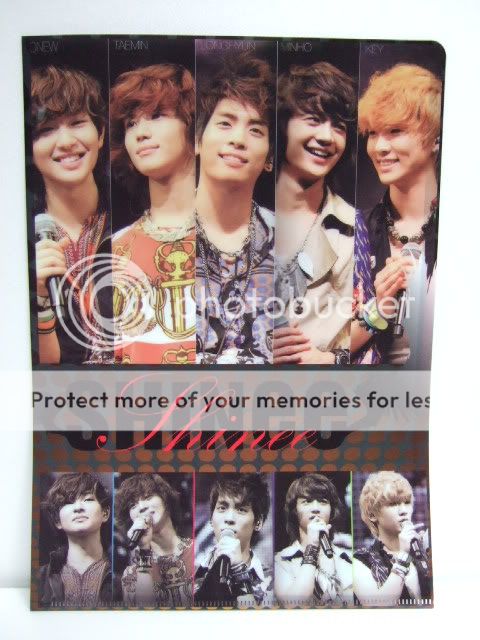 SHINEE A4 Clear File/ Pocket/ iphone 4 4s case/ calendar/ photo card 